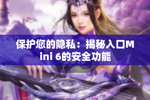 保护您的隐私：揭秘入口Mini 6的安全功能