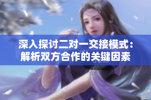 深入探讨二对一交接模式：解析双方合作的关键因素