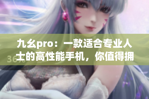 九幺pro：一款适合专业人士的高性能手机，你值得拥有