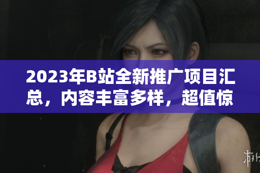 2023年B站全新推广项目汇总，内容丰富多样，超值惊喜等你来发现